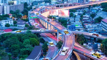 Connected Cars on Highway